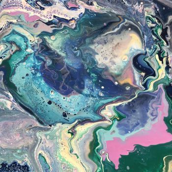 Acrylic Pouring @NadjasArt.ch